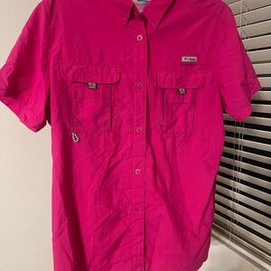 Columbia Women's Vibrant Pink Casual Shirt